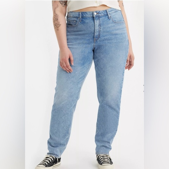 Levi's Denim - Levi's Premium 80s Mom Jeans Plus Womens 18W High rise Tapered Relaxed Retro